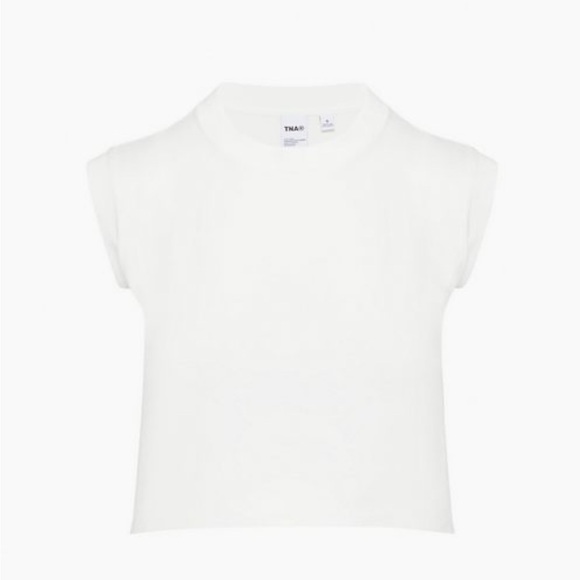 Aritzia Tna Nyjah T-Shirt, White, Size Small - NWT - Picture 1 of 5